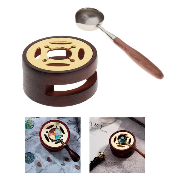Horno de Sello de Cera de Calentador con / Manija de Herramienta de Horno de de Cera para de la de la Sell Estilo 1 BLESIY Horno de fusión de cera de sellado