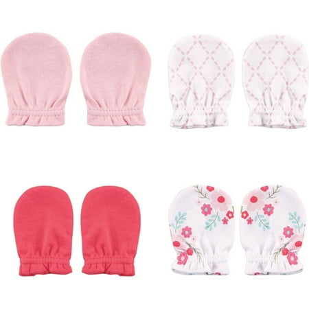 Color Magic Mittens - Newborn Baby Boys' and Girls' Scratch Mitten 4-Pack, 0-6 months, Choose Your Color
