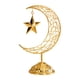 thumbnail image 1 of Adorno de estrella lunar, artesanía Eid, decoración de Ramadán para el hogar, sala de estar, gabinete Oro, 1 of 9