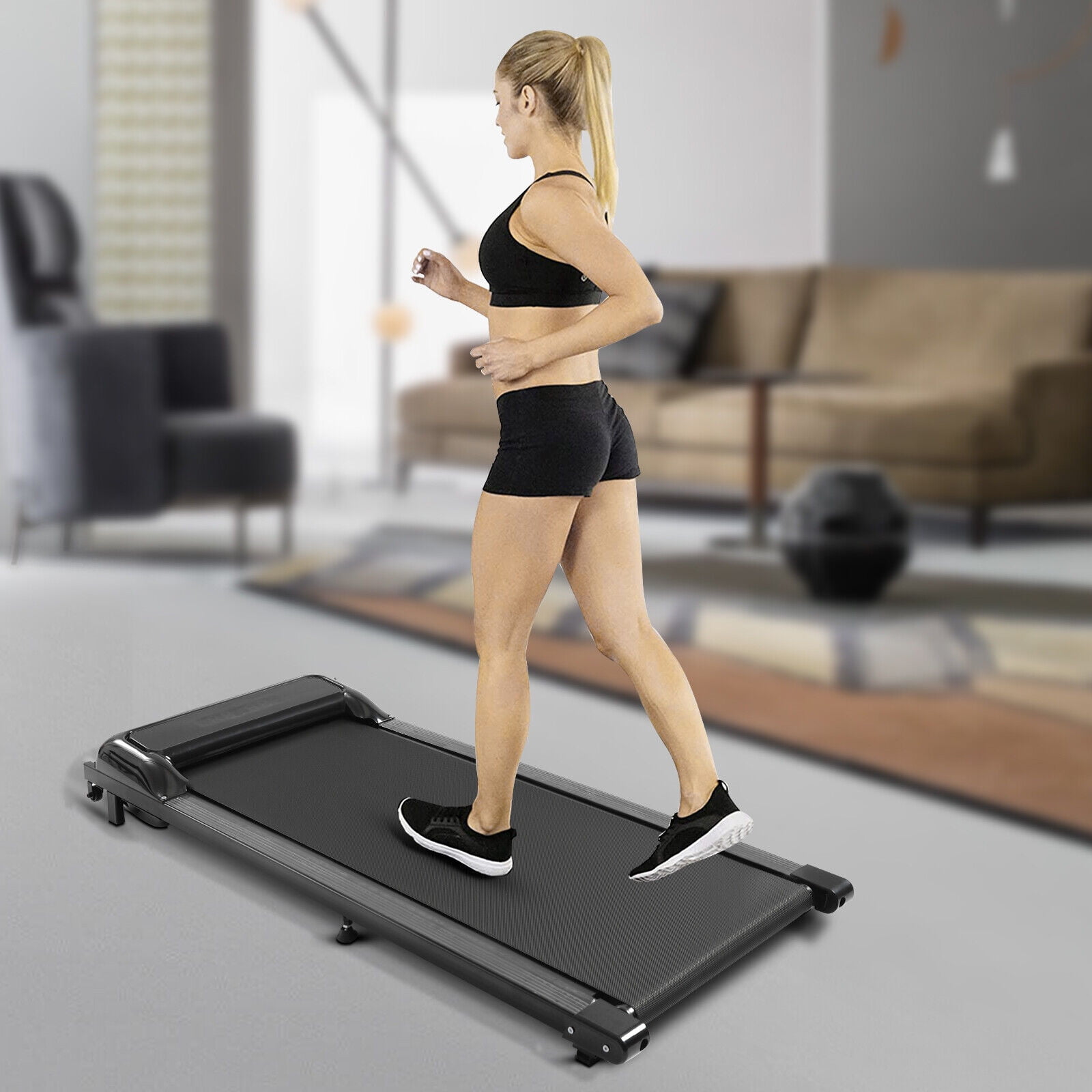 Wuzstar 2.25HP Under Desk Treadmill 2 in 1 Under Desk Electric Superfit