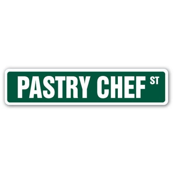 PASTRY CHEF Street Sign baker cakes pastries cookie bread | Indoor/Outdoor |  36" Wide