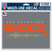 San Francisco Shock WinCraft 5" x 6" Car Decal