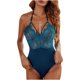 thumbnail image 1 of Conjunto de lencería sexy de encaje hueco en la espalda de color sólido de una pieza sexy de moda para mujer Fridja  nalpqowj38121, 1 of 9