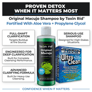 Toxin Rid Original Macujo Shampoo & Zydot Ultra Clean Deep Cleanse, All Pollutants, Residual Medications, Nicotine, Alcohol, Chlorine