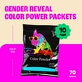 thumbnail image 2 of Chameleon Colors Blue Gender Reveal Powder - Individual Bags of Blue Color Powder for Photography, Baby Boy Gender Reveal, Birthday Party, Color Run, Holi Festival, and More - 10 Pack of 70g Bags, 2 of 7