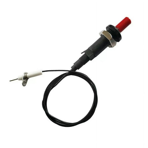 Piezo Electric Igniter, Piezo Igniter, Push Button Igniter, Professional Pp Plastic Piezo Spark Igniter With 1m Cable For Gas Fireplace