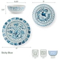 thumbnail image 2 of Fitz and Floyd Sicily 12-Piece Blue Stoneware Tableware Set(service for 4), 2 of 4