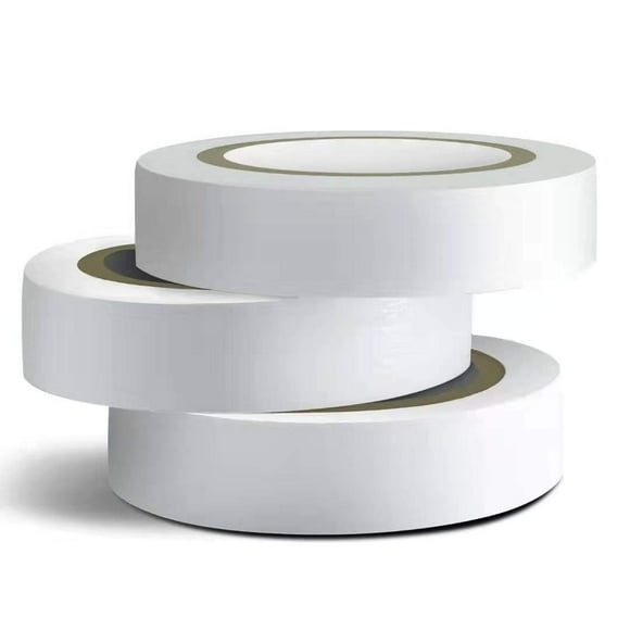 3PCS White Electrical Tape, Premium White Waterproof Tape, Flame Retardant Indoor Outdoor High Temperature Resistance Electric Tape, 0.62 in X 49 ft White