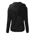 thumbnail image 4 of TKLPEHG Hoodies for Women Winter Warm Fleece Sweatshirts Solid Hooded Sweatshirts Long Sleeve Pullover Casual Hoodies with Pockets (Black,XXL), 4 of 5