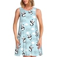 thumbnail image 1 of Disketp Cute Panda Bear para Vestido sin Mangas para Mujeres, Vestidos de Verano para Mujeres, Casual y Holgado para la Playa, 1 of 7