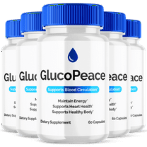 GlucoPeace Blood Support Pills Advanced Formula Vitamin Supplement Gluco Peace 300 Capsules