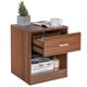 thumbnail image 3 of Mesita de noche Costway moderna con almacenamiento de madera de 2 Niveles con cajón y gabinete, 3 of 4
