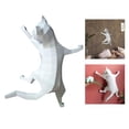 thumbnail image 3 of Arte de papel de pared Kit de construcción de plantillas de Papercraft de gato Blanco Sunnimix Plantilla 3D DIY Papercraft, 3 of 8