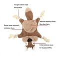 thumbnail image 4 of Stuffless Dog for , Crinkle Squeaky Dog Chew Squirrel Plush Dog Toy with Rope Knots for Small, 4 of 8