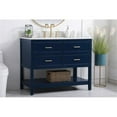 thumbnail image 2 of 42 inch single bathroom vanity in blue with backsplash, 2 of 8