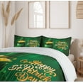 thumbnail image 6 of Ambesonne Celebration Duvet Cover Sets, Irish Pot of Gold, 2-Queen, Yellow and Emerald, 6 of 7