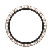 XMXY Car Steering Wheel Cover, Boho Design Non-Slip Jeep Truck Universal Elastic Steering Wheel Protector 15 inch