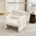 thumbnail image 2 of Studyset Single Sofa Chair, Reading Chair for Bedroom, Cozy Chenille Armchair, Includes Lumbar Pillow for Enhanced Comfort, Stylish and Versatile Armchair for Living Room, Bedroom, Office, or Apartmen, 2 of 7