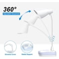 thumbnail image 3 of Lámpara de escritorio, recargable por USB, cuello flexible, protección ocular, 3 niveles de brillo con control táctil, lámpara de mesa para escribir y leer junto a la cama., 3 of 5