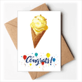 thumbnail image 1 of Yellow Peanut Sweet Ice Pattern Wedding Cards Congratulations Greeting Envelopes, 1 of 3
