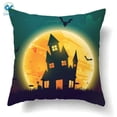 thumbnail image 3 of Deago Happy Halloween Throw Pillow Covers Pumpkin Bat Witch Castle Cushion Case Home Party Decoration (2PCS, 18"x18"), 3 of 11