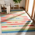 thumbnail image 2 of SAFAVIEH Montauk Aindreas Southwestern Cotton Area Rug, Green/Blue, 5' x 8', 2 of 8