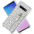 thumbnail image 5 of Samsung Galaxy S10 Phone Case for Women with Card Holder,Samsung S10 Case Wallet Crossbody Lanyard with Strap,Credit Card Slots Kickstand Case,6.1 Inch,White Leopard, 5 of 14