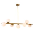 thumbnail image 2 of Warehouse of Tiffany D2206/7 Nethi 8.66 in. 6-Light Indoor Chrome Finish Chandelier with Light Kit, 2 of 3