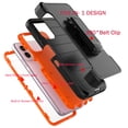 thumbnail image 4 of For Motorola Moto G Power 2024 6.7" Case,Heavy Duty Rugged Defender Case with [Belt Clip Holster] [Built in Screen Protecotr], Shockproof Full Body Protection Kickstand Cover, Orange, 4 of 9