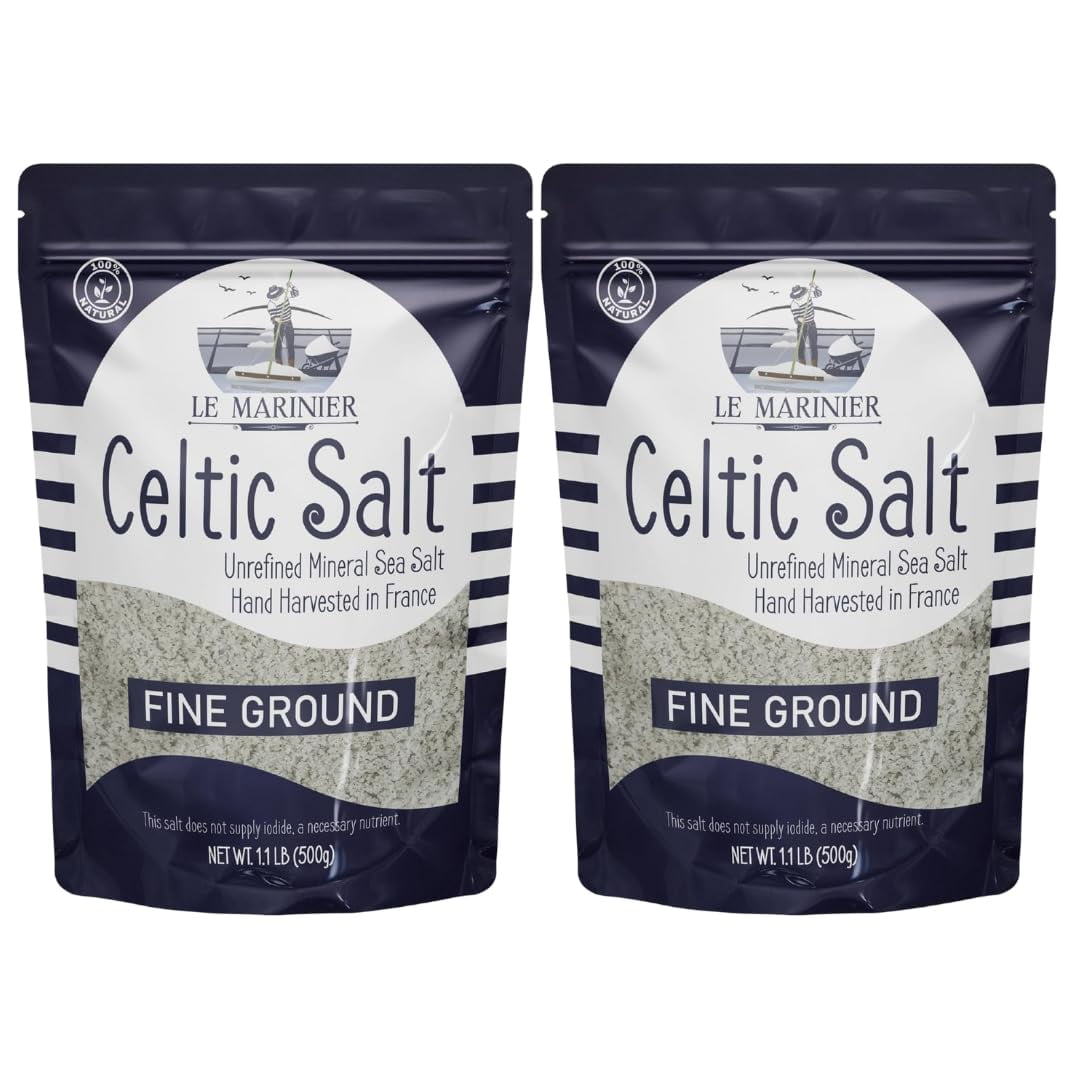 Celtic Sea Salt, Resealable Bags, Fine Ground, Unrefined, 1 lb