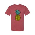 thumbnail image 2 of Wild Bobby, Trendy Tropical Pineapple, Fashion, Men Graphic Tee, Vintage Heather Red, Medium, 2 of 4