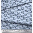 thumbnail image 2 of Soimoi Polyester Crepe Fabric Cross Sign & Triangle Geometric Print Sewing Fabric Yard 42 Inch Wide, 2 of 4