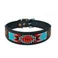 thumbnail image 4 of Affilare Genuine Leather Dog Collar Western Style Beaded Dog Collar Hand Tooled and Padded for Extra Comfort 10AB008-Extra Small, 4 of 9