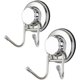 thumbnail image 5 of Ganchos fuertes con ventosa, gancho de acero inoxidable sin daños para toallas, batas, lufa, bolsos, abrigos, herramientas de cocina y accesorios de baño, paquete de 2, 5 of 8
