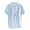 Light blue, variant on Kureaily Mens Short Sleeve Button Up Shirts Linen Cotton Beach Tops Spread Collar Summer T Shirt