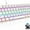 White-Rainbow, variant on HXSJ V900 60% True Mechanical Gaming Keyboard 61 Keys for PC,Laptop