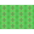 thumbnail image 1 of Ahgly Company Indoor Rectangle Patterned Neon Green Area Rugs, 5' x 8', 1 of 1