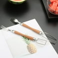 thumbnail image 2 of HAMPPLIES 1Pack Watermelon Slicer Double-Headed Stainless Steel Fruit Fork for Kitchen Gadgets, 2 of 8