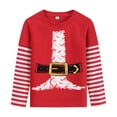 thumbnail image 2 of Rimyaw Boys Christmas Tees Shirts Santa Graphic Long Sleeve Cotton Tops 6T, 2 of 8