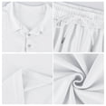 thumbnail image 5 of Men's 2 Piece Outfits Casual Mesh Short Sleeve Polo Shirts and Shorts Sets Loose Fit Summer Athletic Track Suits, 5 of 7