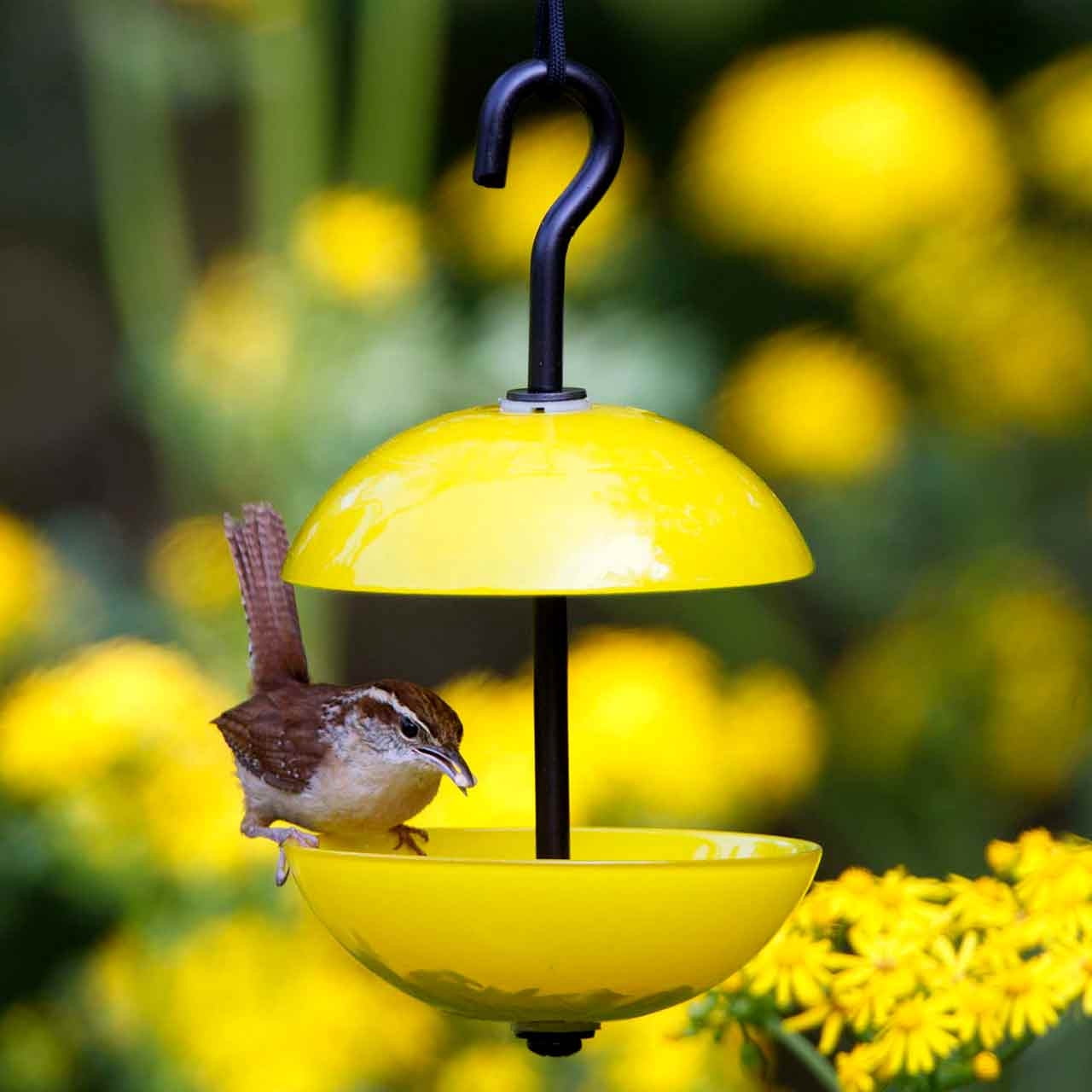 Mosaic Birds Double Hanging Poppy Feeder