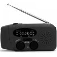 thumbnail image 2 of Radio de emergencia Radio solar con receptor de radio de manivela solar alimentado por banda Usb / manivela / wb (negro)_ kaili Sencillez, 2 of 5