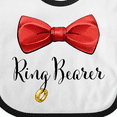 thumbnail image 4 of Inktastic Ring Bearer- Red Bow Tie Boys Baby Bib, 4 of 4