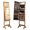 Rustic Brown, variant on Jewelry Cabinet with Mirror & Lights, Lockable Jewelry Armoire - Rustic Brown