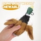 thumbnail image 2 of EeaseMX Juguetes de peluche con forma de pato para perros pequeños (marrón), 2 of 7
