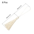 thumbnail image 2 of Unique Bargains 6.5' Silky Bookmark Tassels with Loop for DIY Craft Accessory, 8Pack Beige, 2 of 5