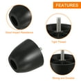thumbnail image 4 of Uxcell paquete de 4 patas de muebles M8 x 2.36 x 2.83 pulgadas, patas de sofá de plástico, patas de reemplazo en forma de cono, 4 of 6