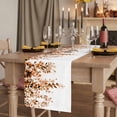 thumbnail image 2 of Table Runners 70 Inches Long Dress Scarves, Orange Eucalyptus Farmhouse Coffee/Dining/Kitchen Table Decor, Holiday Table Runner, Fall Weeping Botanical Leaf Watercolor 13x70 Inch, 2 of 9