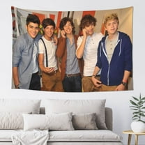 One Direction Wall Hanging Indoor Outdoor Wall Art Tablecloth Bedspread for Bedroom Dormitory Living Room Home Decor 60 x 40 inch