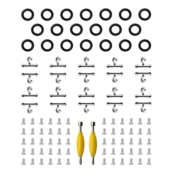82Pcs T Hook & O-Rings & Screws for 3.75" Action Figure Part Accessories Repair Replacement Tools